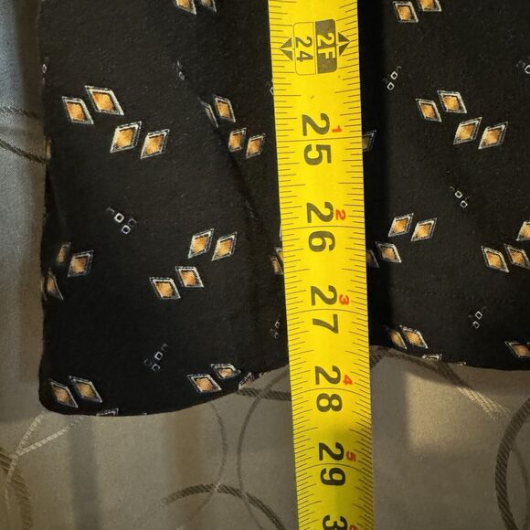 Knightsbridge Medium Mens Diamond Pattern Button Up Shirt Short Sleeve Casual - Picture 5 of 6